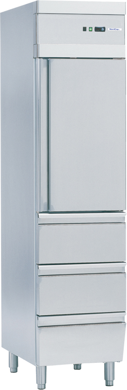 Bild 1: Nordcap Umluft-Gewerbekühlschrank KU 280-3 SL CNS