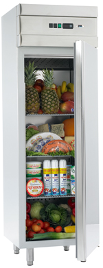 Bild 1: Nordcap Umluft-Gewerbekühlschrank KU 410 CNS