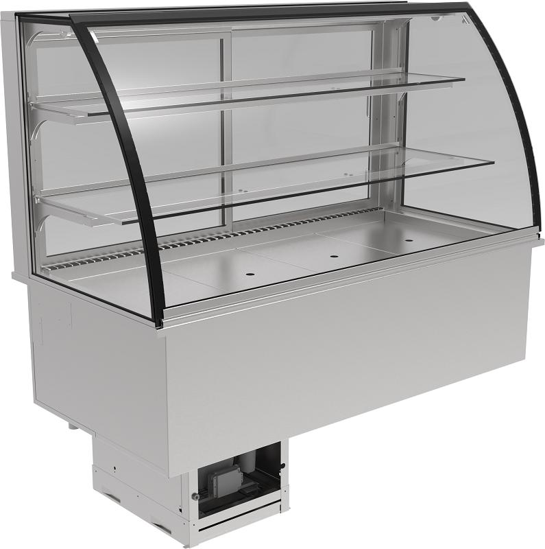 Bild 1: Nordcap Einbau-Kühlvitrine GLR 145-7