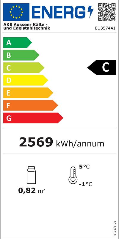 Bild 3: Nordcap Einbau-Kühlvitrine CAKE 112-69 R290
