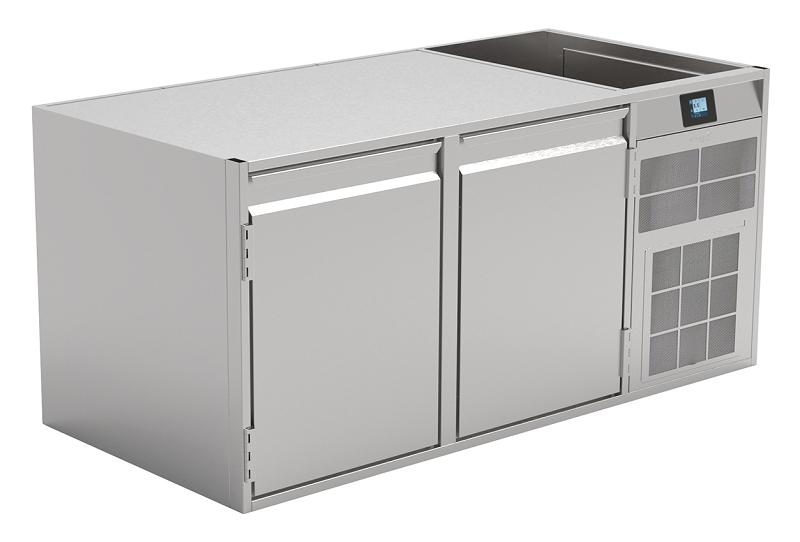 Bild 1: Nordcap Ideal Unterbautiefkühltisch TKE 2-65-2T MFR