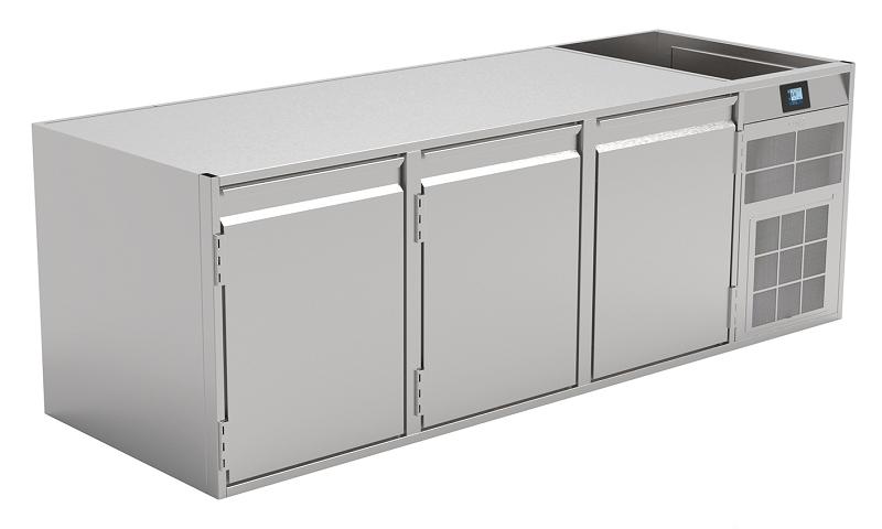 Bild 1: Nordcap Ideal Unterbautiefkühltisch TKE 3-65-3T MFR