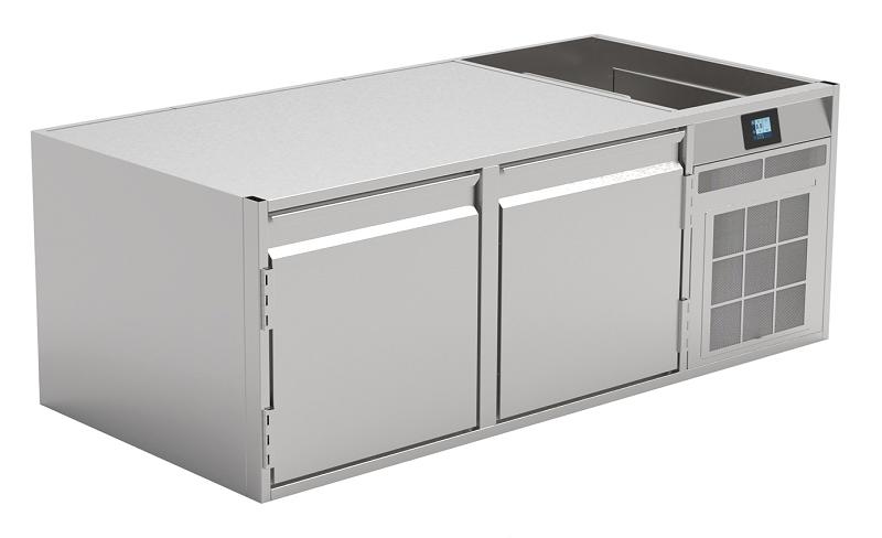 Bild 1: Nordcap Ideal Unterbautiefkühltisch UTKE 2-51-2T MFR