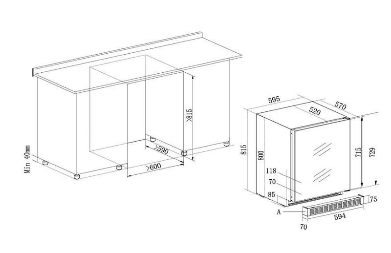 Bild 4: KBS Weinklimaschrank Weinkühlschrank Vino 163
