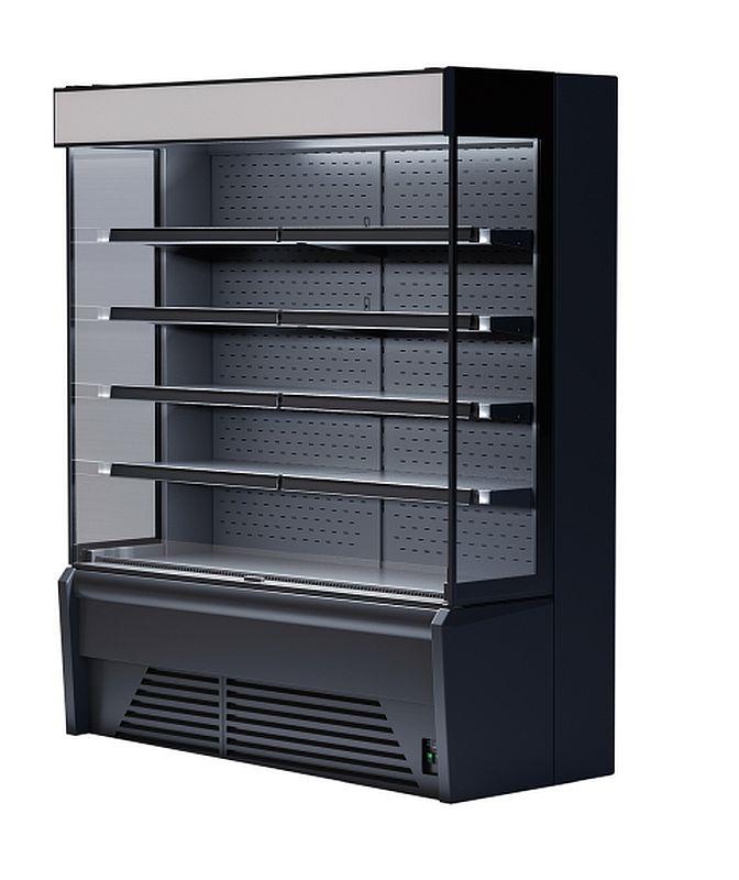 Bild 1: KBS Kühlregal BALI Pro 252 Black Line mit Nachtrollo