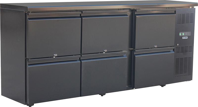 Bild 1: KBS Backbar BB 206 mit sechs Schubladen