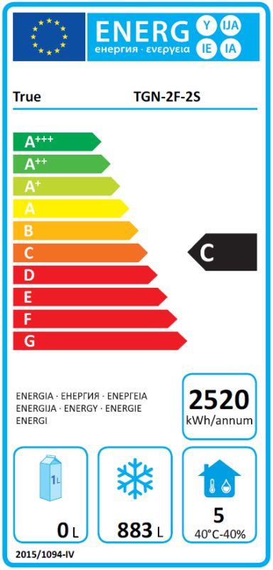 Bild 2: TRUE Tiefkühlschrank TGN-2F-2S GN 2/1