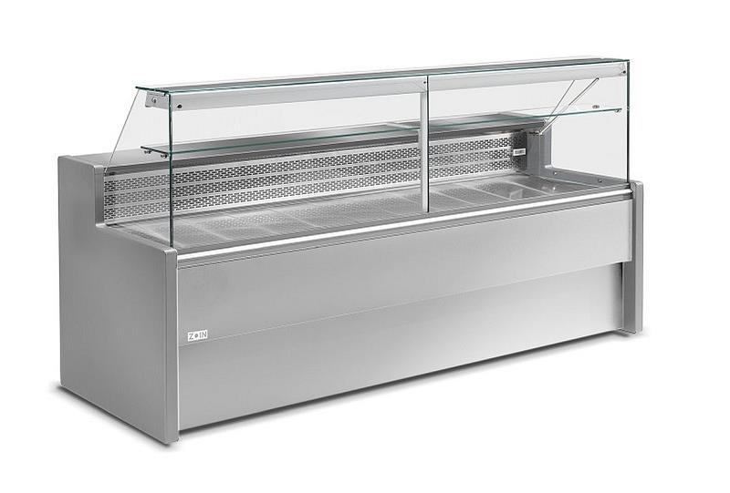 Bild 1: KBS Zoin Freikühltheke Torin 251 S mit statischer Kühlung