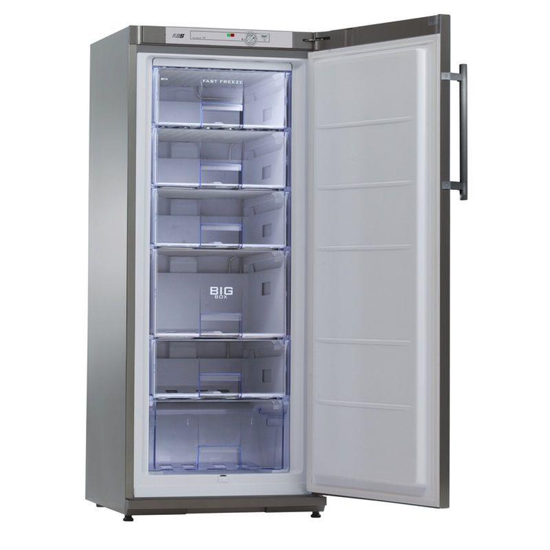 Bild 1: KBS-Tiefkühlschrank TK 221 Silber
