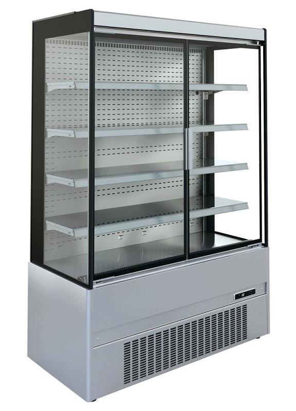 Bild 1: KBS Edelstahl Wandkühlregal Cronus 1935 mit Drehtüren