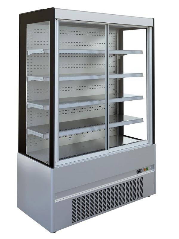 Bild 1: KBS Edelstahl Wandkühlregal Cronus 1510 mit Schiebetüren