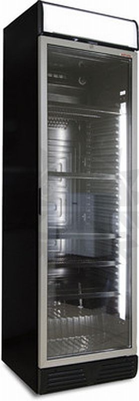 Bild 1: AHT Glastürkühlschrank 375 C Black HC LED