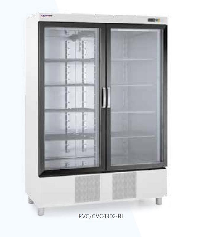Bild 1: AHT Glastür Kühlschrank RVC-1302-BL