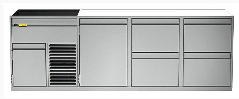 Bild 1: Nordcap Getränketheke Amsterdam - 2 Becken links