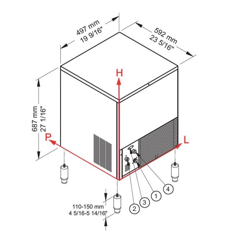 Bild 2: Brema Eiswürfelbereiter CB316A-HC-B-Qube-DP