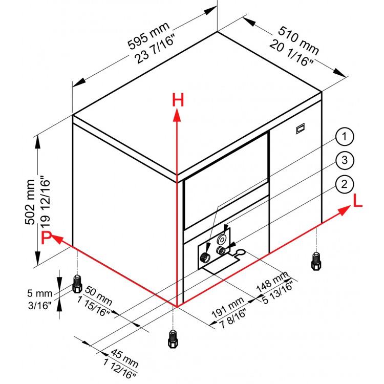 Bild 2: Brema Eiswürfelbereiter IC 24 A einbaufähig
