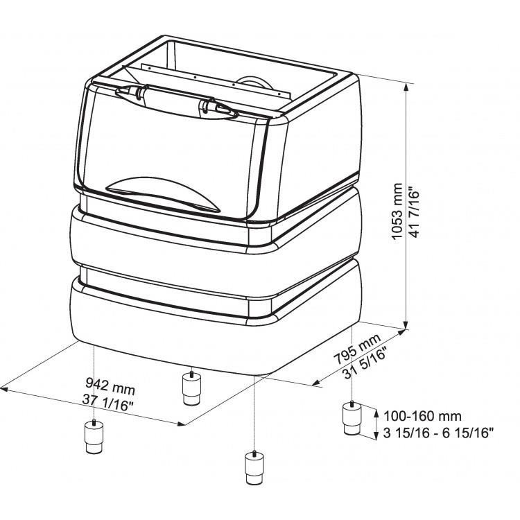 Bild 2: Brema Vorratsbehälter BIN-240-PE