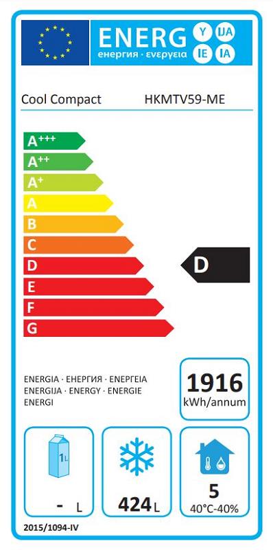 Bild 2: Cool Compact Glastür Tiefkühlschrank Melios 590 HKMTV59-ME