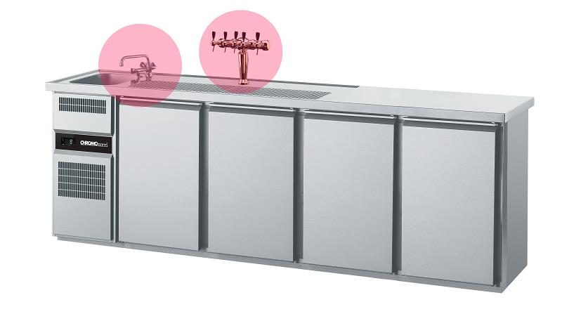 Bild 1: Chromonorm Getränketheke CGTM741L81-1-1-1-1