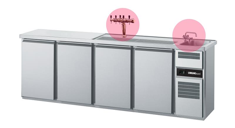 Bild 1: Chromonorm Getränketheke CGTM741R81-1-1-1-1
