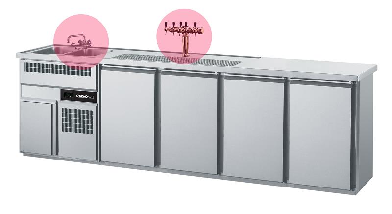 Bild 1: Chromonorm Getränketheke CGTM742L81-1-1-1-1