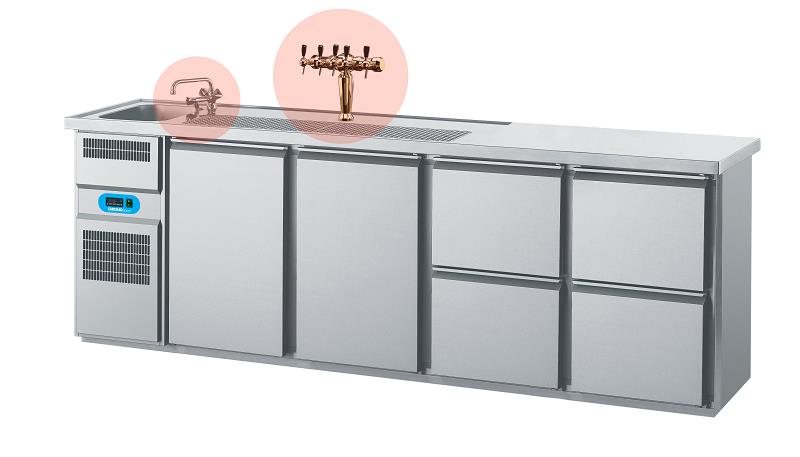 Bild 1: Chromonorm Getränketheke CGTM741L81-1-1-2-2