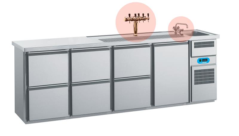 Bild 1: Chromonorm Getränketheke CGTM741R81-1-2-2-2