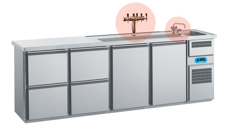 Bild 1: Chromonorm Getränketheke CGTM741R81-1-1-2-2