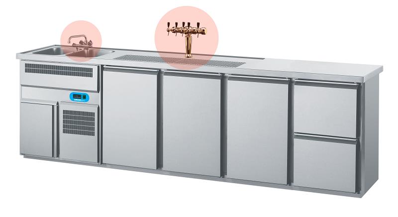Bild 1: Chromonorm Getränketheke CGTM742L81-1-1-1-2