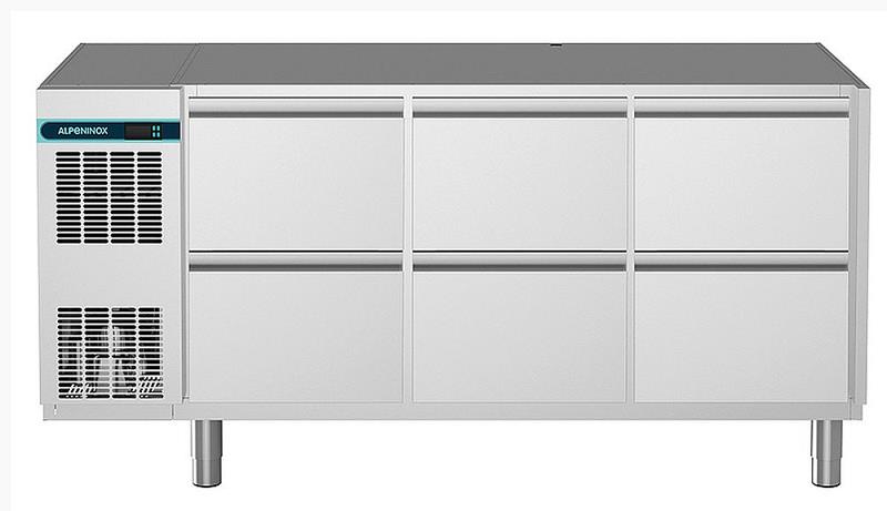 Bild 1: Nordcap Kühltisch, 3 Abteile CLM 650 3-7051