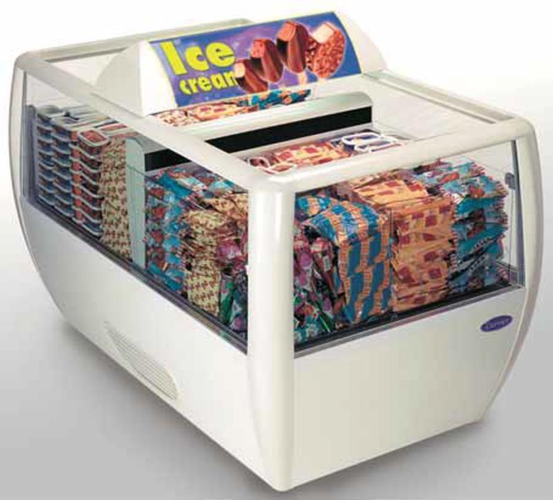 Bild 1: Carrier Kühlinsel TS 33 mit Schiebedeckel