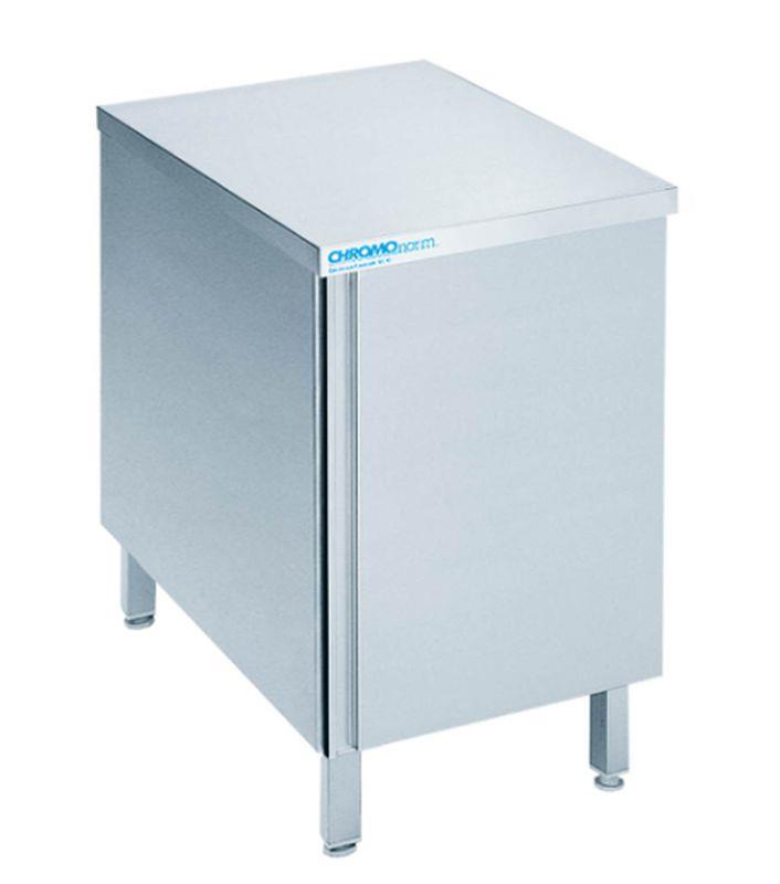 Bild 1: CNS Arbeitsschrank abgekantet T700 B600 1 Drehtür