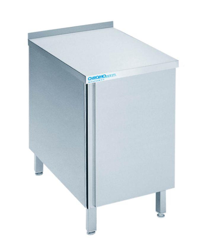 Bild 1: CNS Arbeitsschrank aufgekantet T700 B600 1 Drehtür