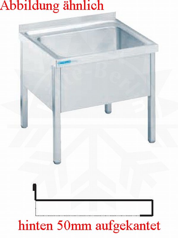 Bild 1: CNS Standausguss aufgekantet mit Untergestell B650 T700 H700