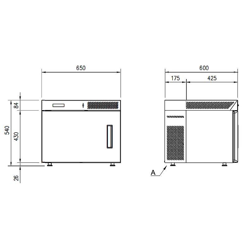 Bild 4: Chromonorm Schockfroster für 3 x GN1-1