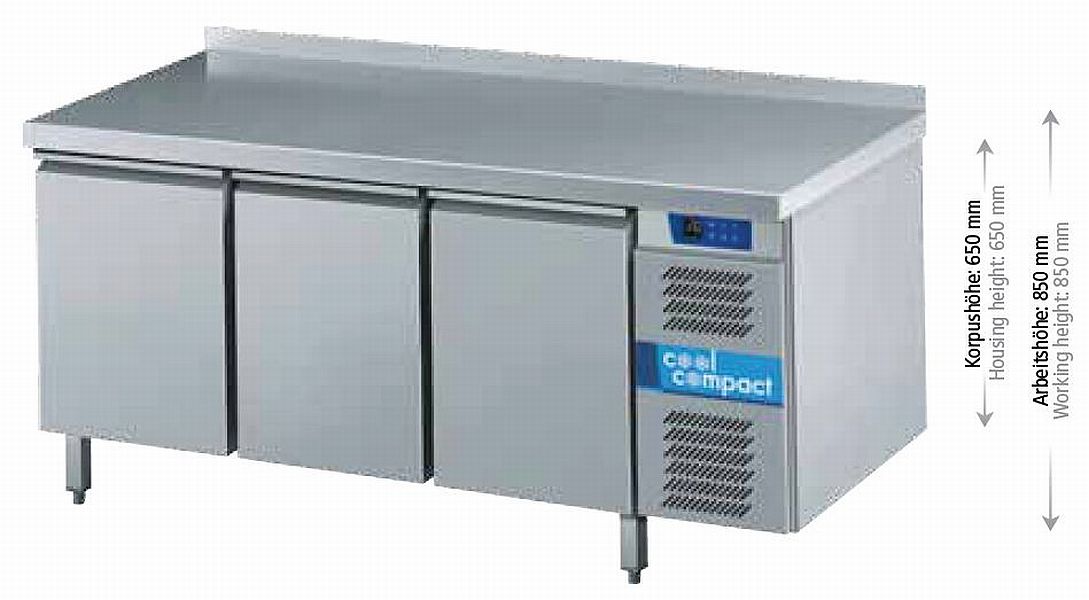 Bild 1: Cool Compact Kühltisch mit 3 Volltüren KTM 731161-MS