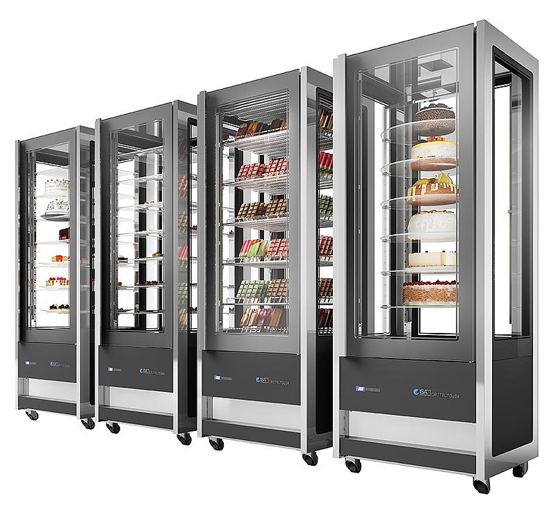 Bild 3: Nordcap Panorama-Kühlvitrine + Tiefkühlvitrine Cristal Tower 750