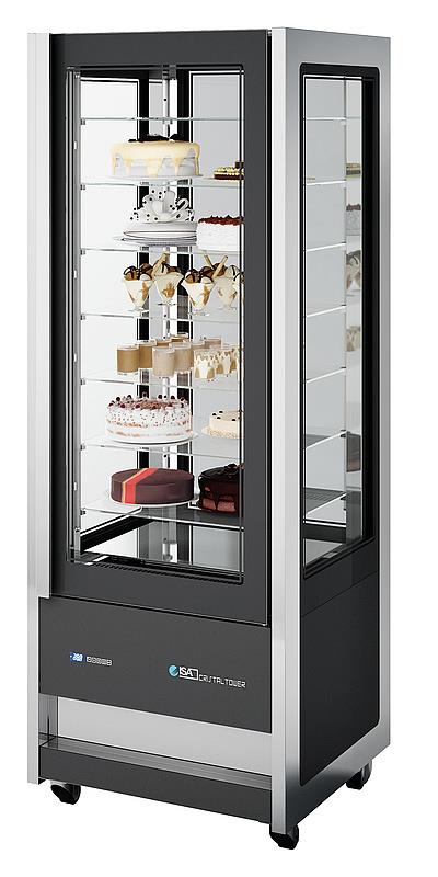 Bild 1: Nordcap Panorama-Kühlvitrine + Tiefkühlvitrine Cristal Tower 750