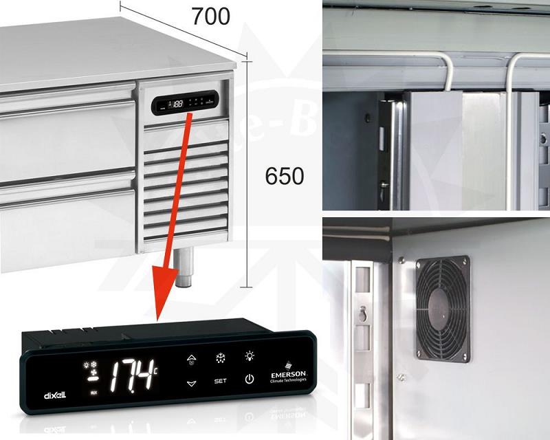 Bild 2: Nordcap Unterbautiefkühltisch UTKT 1200