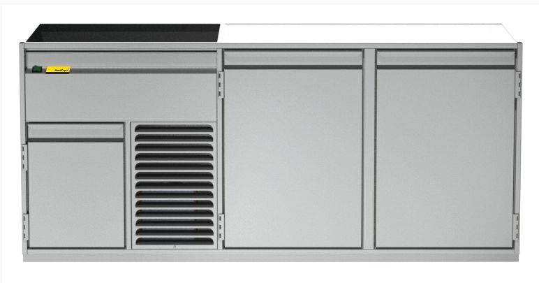 Bild 1: Nordcap Getränketheke Dublin - 2 Becken links