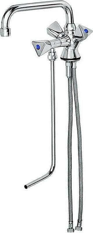 Bild 1: Einloch Mischbatterie für 1 Becken + Hochdruck