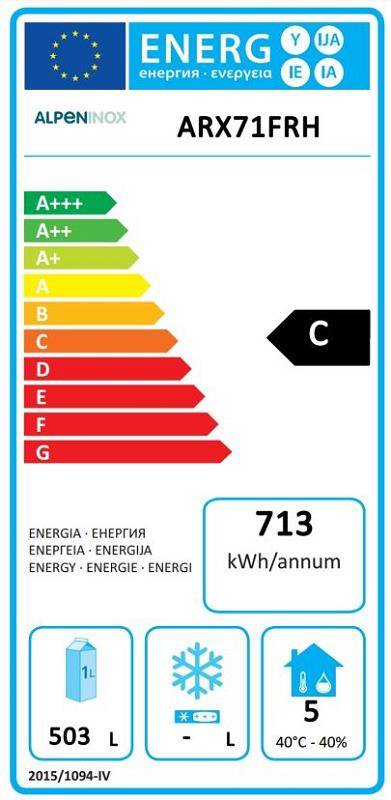 Bild 2: Nordcap Alpeninox Umluft-Gewerbekühlschrank KU 702 Comfort