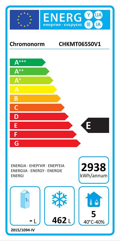 Bild 2: Chromonorm Glastür Tiefkühlschrank Star-Black BR650 GN 2/1