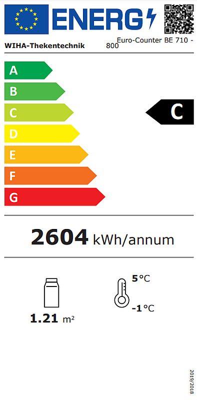 Bild 2: Wiha Kühlvitrine Euro Counter 710 BE DT 800 eckig