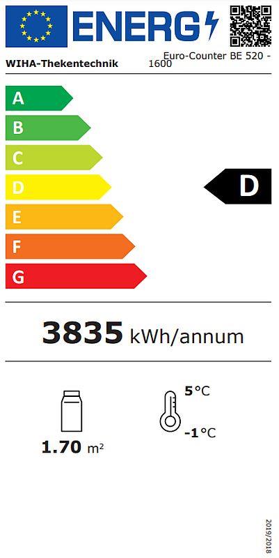 Bild 2: Wiha Kühlvitrine Euro-Counter 520 BE 1600 eckig
