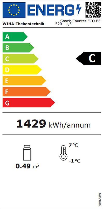 Bild 2: Wiha Kühlvitrine Snack-Counter ECO 520 E BE DT 1.5 eckig