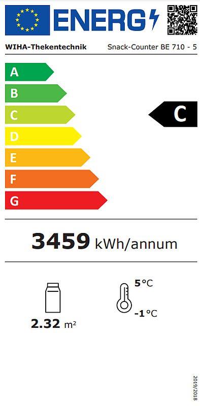 Bild 2: Wiha Kühlvitrine Snack-Counter ECO 710 E BE 5 eckig