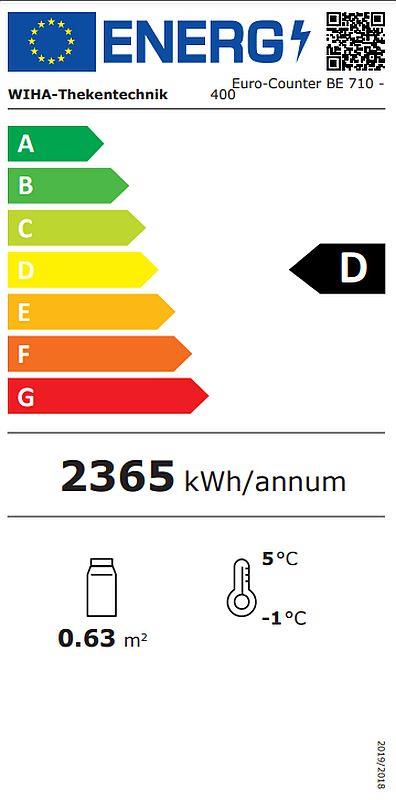 Bild 2: Wiha Kühlvitrine Euro Counter 710 BE DT 400 eckig