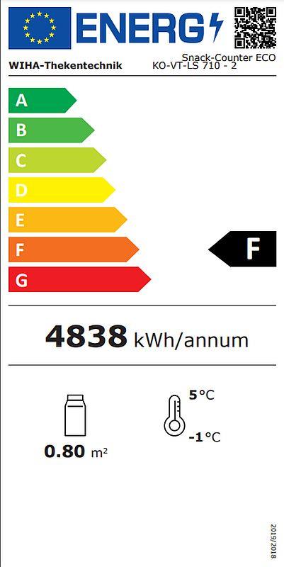 Bild 2: Wiha Kühlvitrine Snack-Counter ECO 710 E NR KO VT LS DT 2