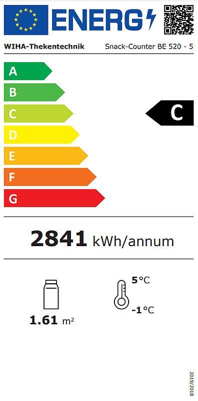 Bild 2: Wiha Kühlvitrine Snack-Counter 520 BE 5 eckig